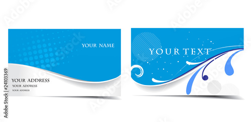 vector business card set