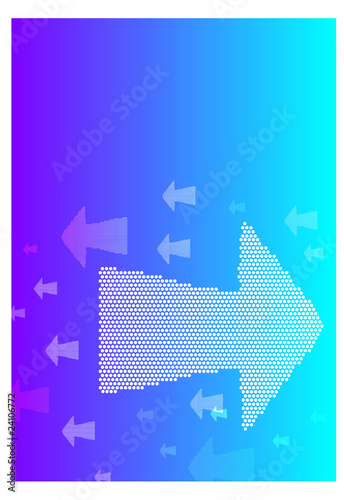 arrows on gradient background