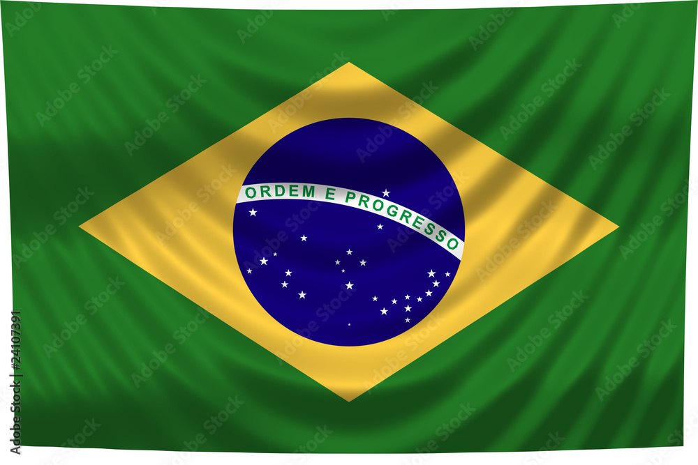 Obraz premium flagge brasilien