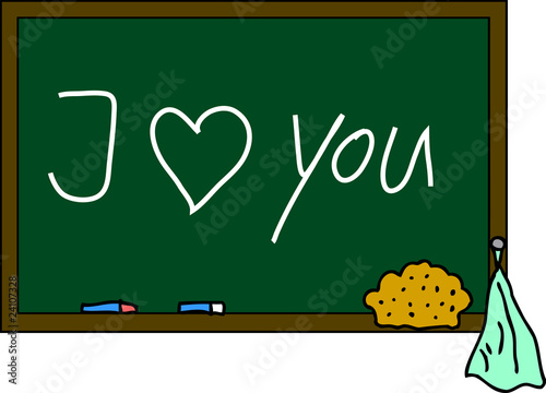 Schultafel I love You