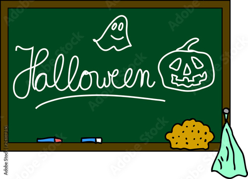 Schultafel Halloween