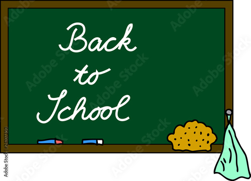 Schultafel back to school