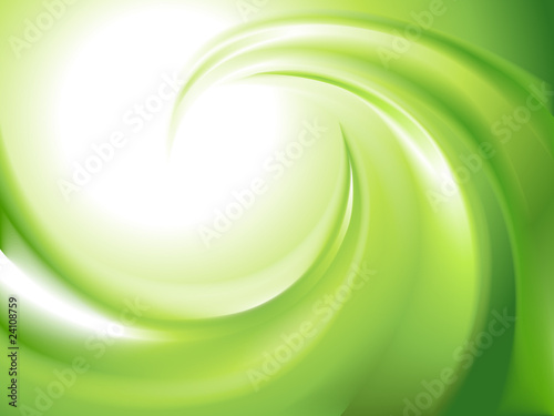 Abstract green swirl