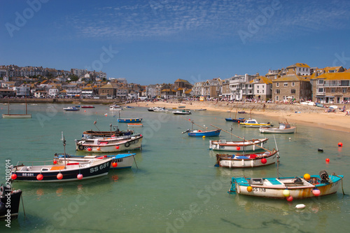 St Ives Cornwall From The Harbour Wall