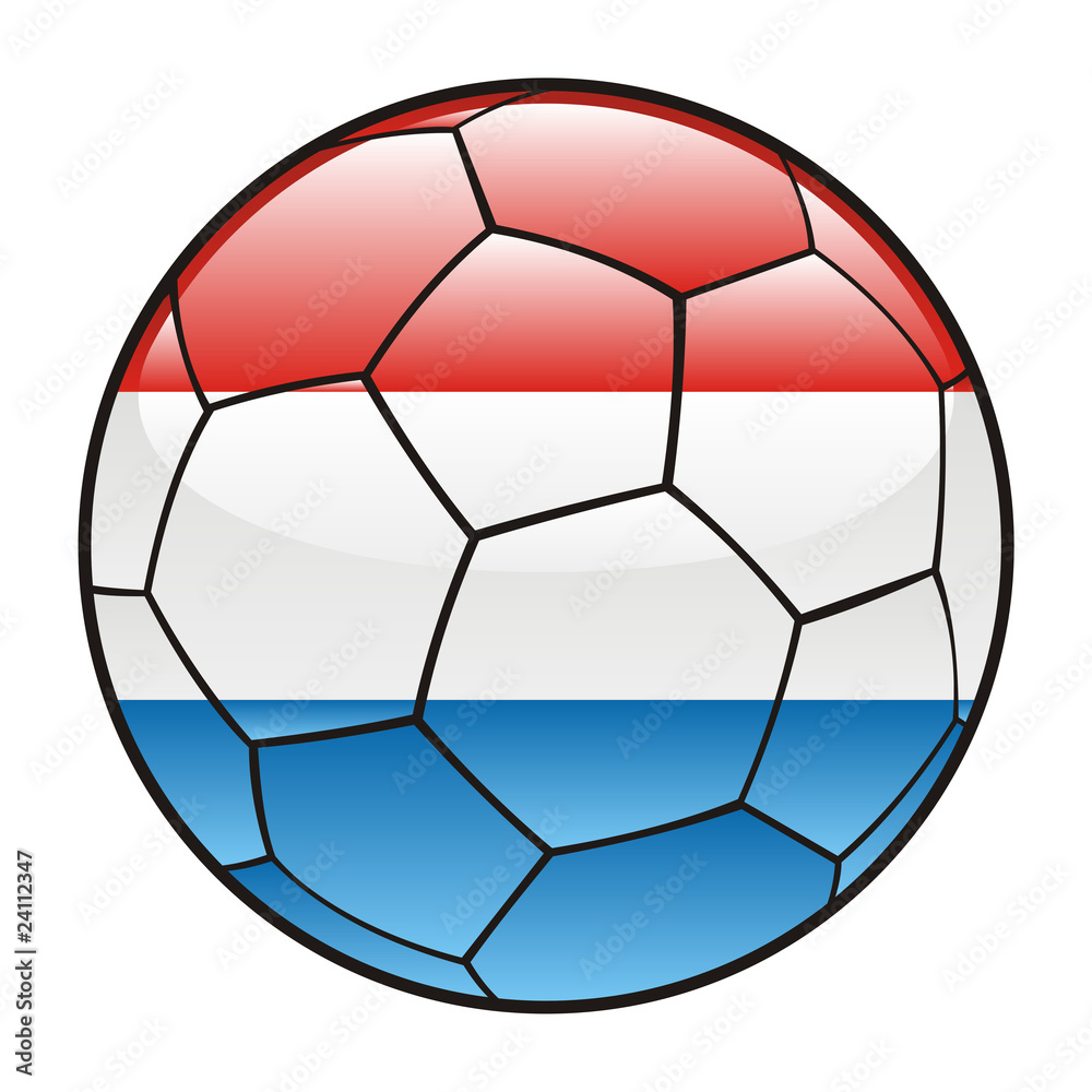 vector illustration of Luxembourg flag on soccer ball vector illustration of Luxembourg flag on soccer ball