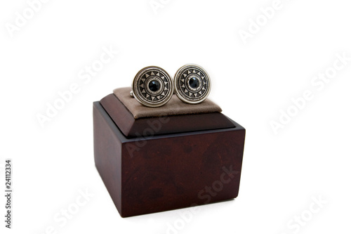 Cuff links in a box