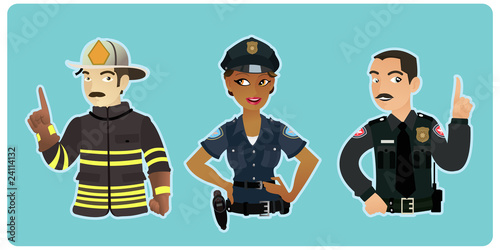 Two Cops & a Fireman
