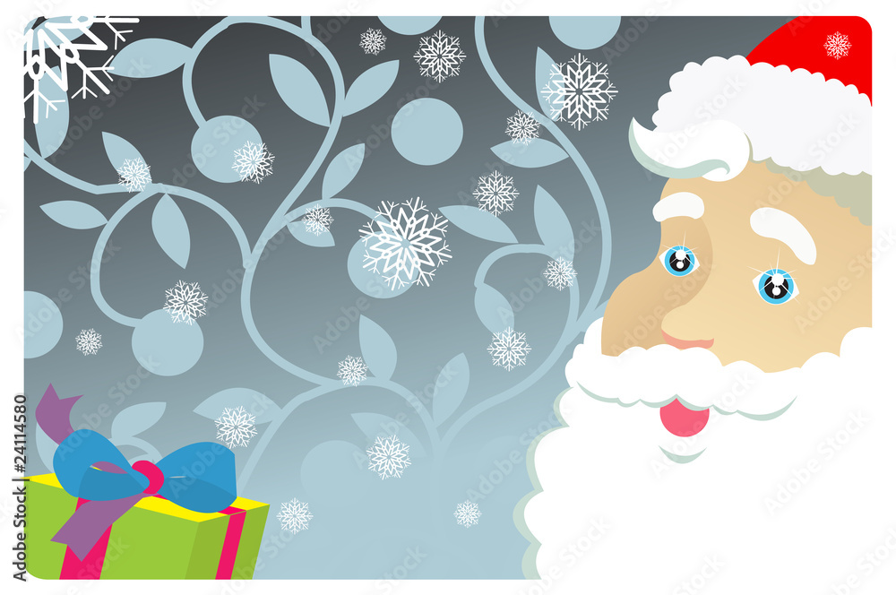 Naklejka premium Santa is here