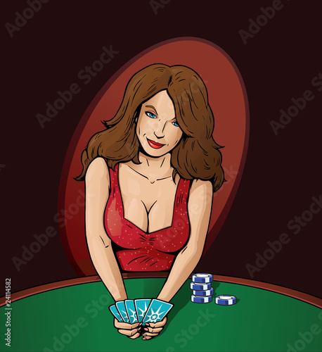 Sexy Poker Player