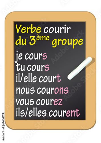Ardoise_Conjugaison_3eme G_Courir