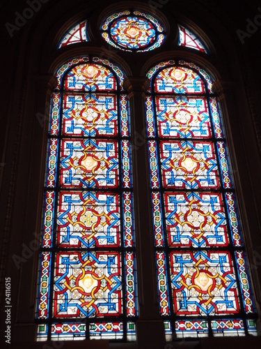 Vitrail de l'église de la Sainte Trinité à Paris 