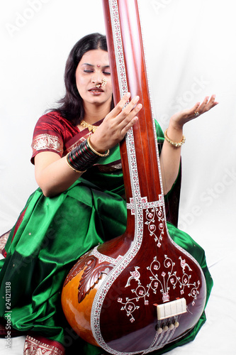 Obraz na płótnie Indian Classical Singer