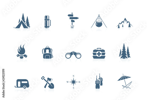 Camping icons | piccolo series