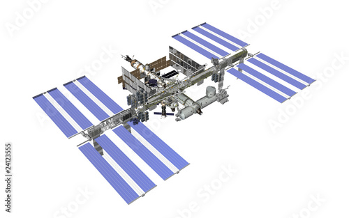 Fototapeta Naklejka Na Ścianę i Meble -  iss render white