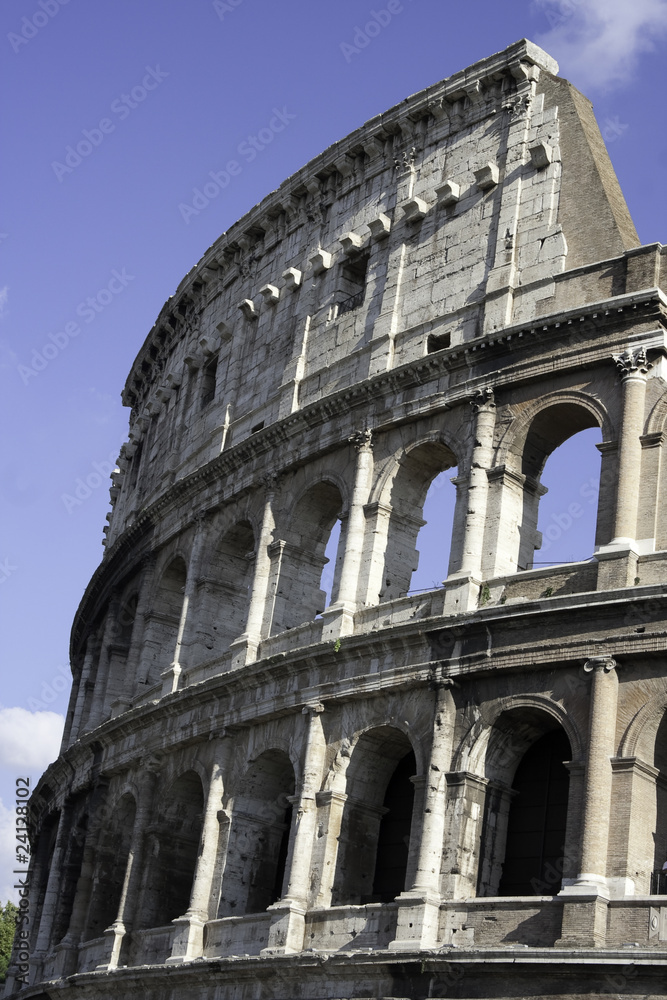 Fototapeta premium Fragment of Colosseum in Rome. Italy, Europe