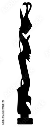 Ragazza Indonesiana Silhouette-Indonesian Girl-Vector