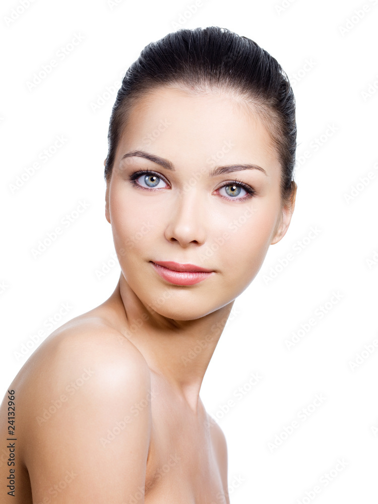 Young woman with beautiful face with healthy skin Young woman with beautiful face with healthy skin