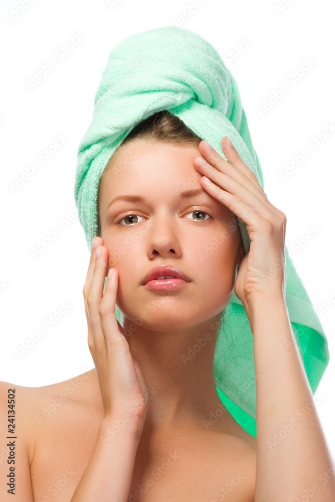 spa girl after bath spa girl after bath