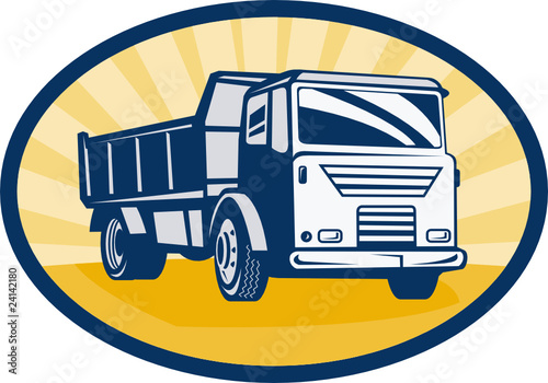 Tipper dumper dump truck or lorry