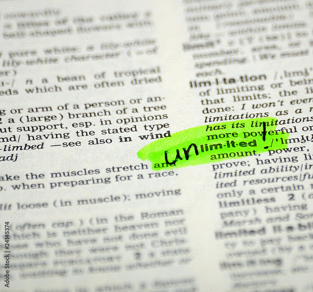 Obraz premium word selection in the dictionary