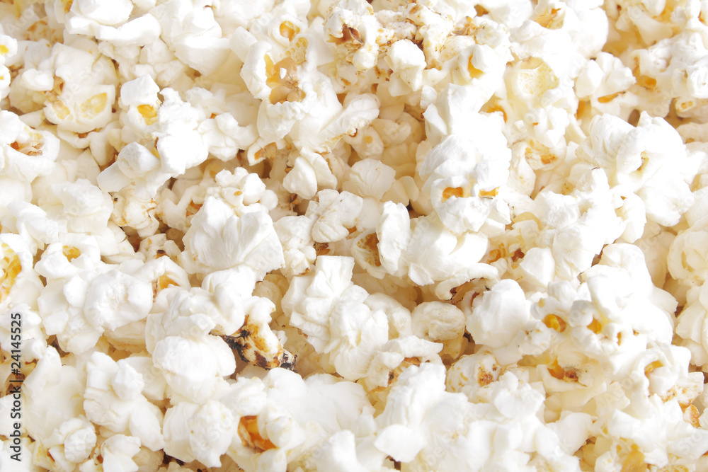 Close up yammy popcorn