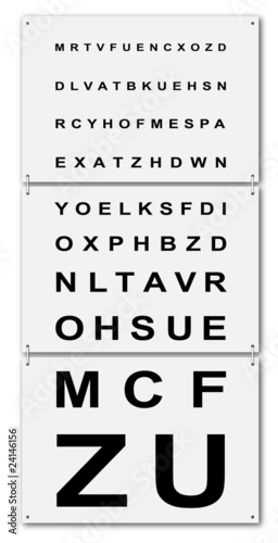Test d'acuité (3 morceaux)
