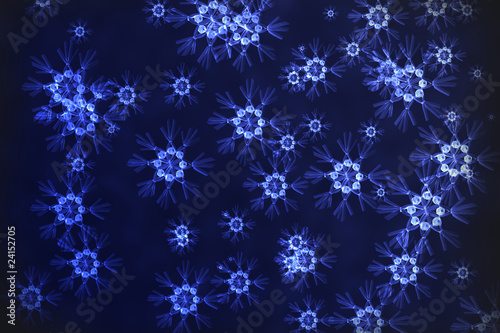 abstract snowflakes