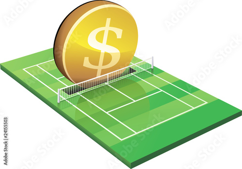 Invest dollars in Tennis on grass
