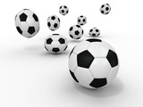 Group of balls. Soccer