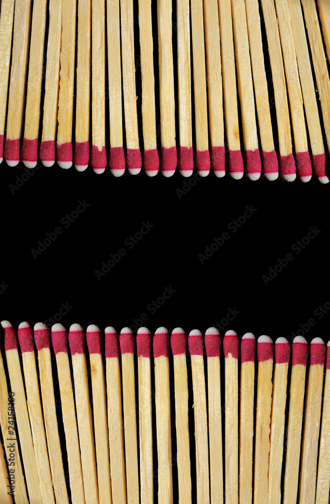 Matches Isolated on Black Background Matches Isolated on Black Background