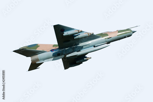 MIG 21 Aircraft - isolated on white