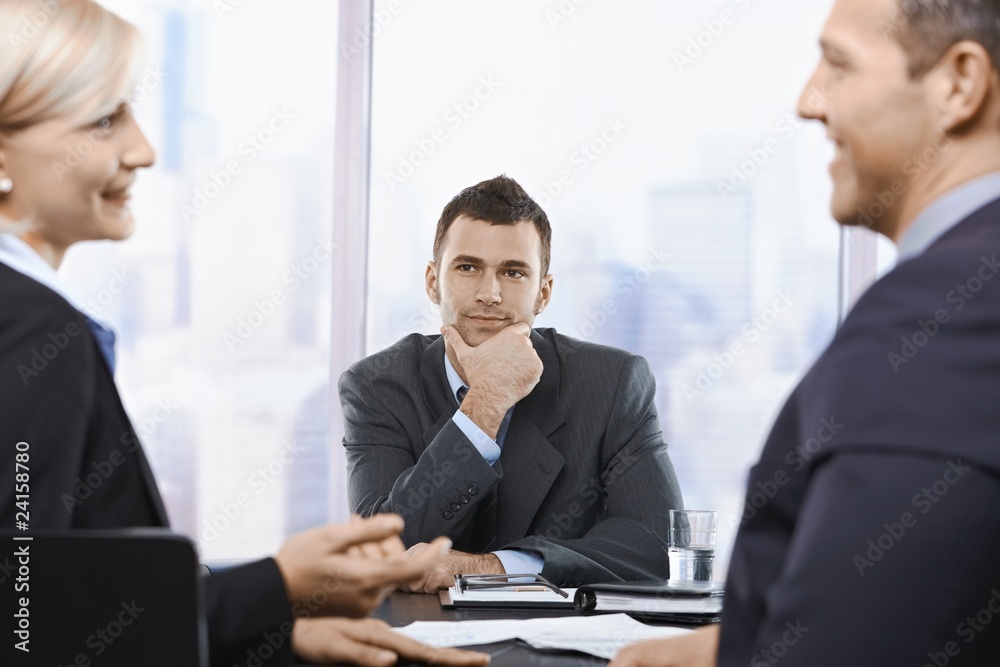 Professionals at meeting Professionals at meeting