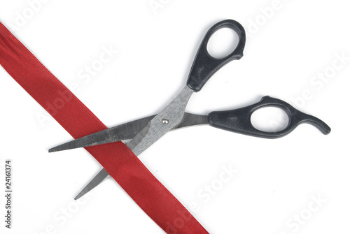 cutting the ribbon