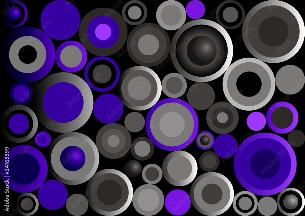 Retro Circles_Violet Retro Circles_Violet
