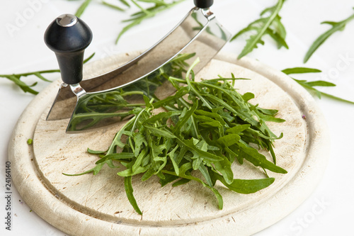 Rucola schneiden