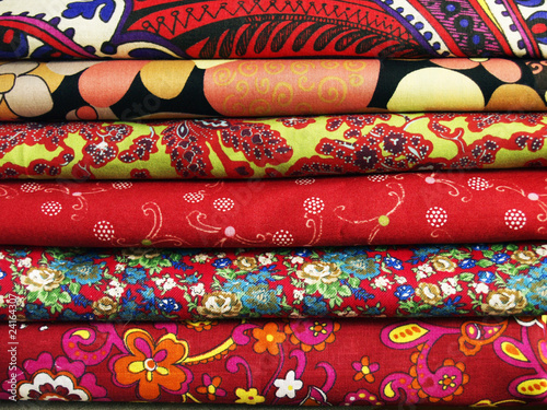Colored textil for patchwork