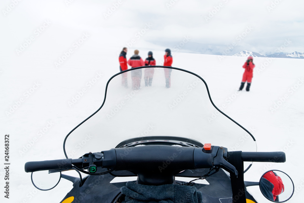 Naklejka premium View from Skidoo