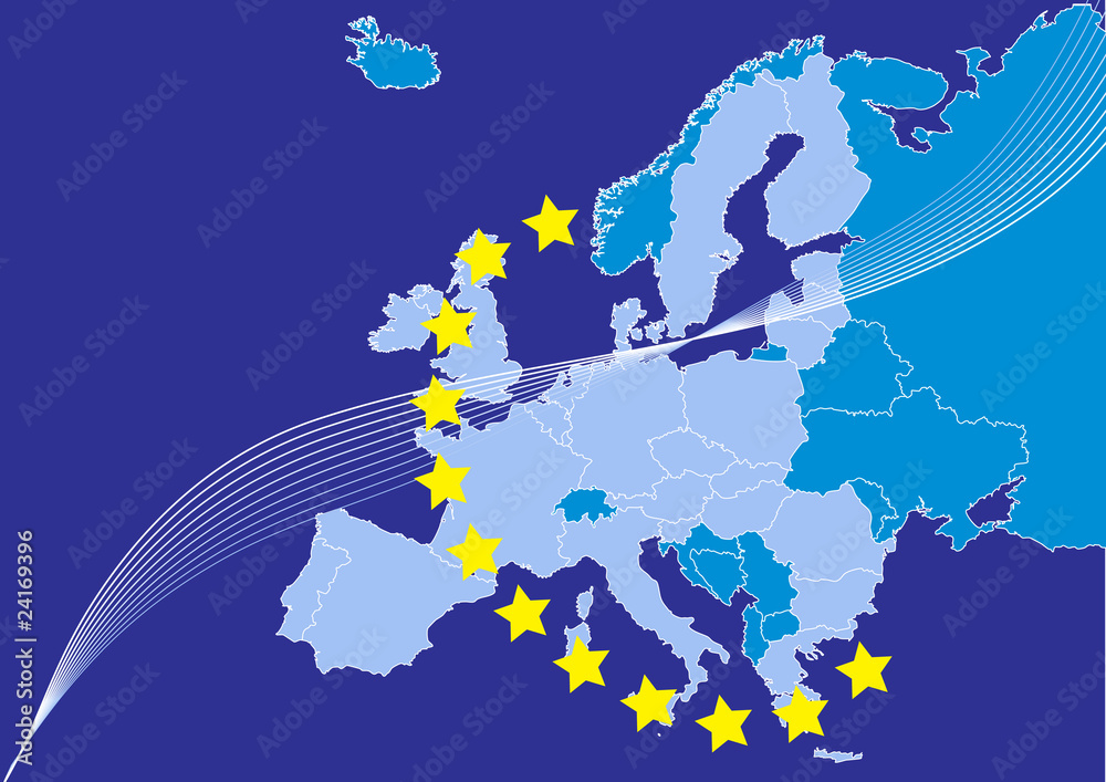 Obraz premium European union,europa map