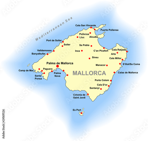 Mallorca map