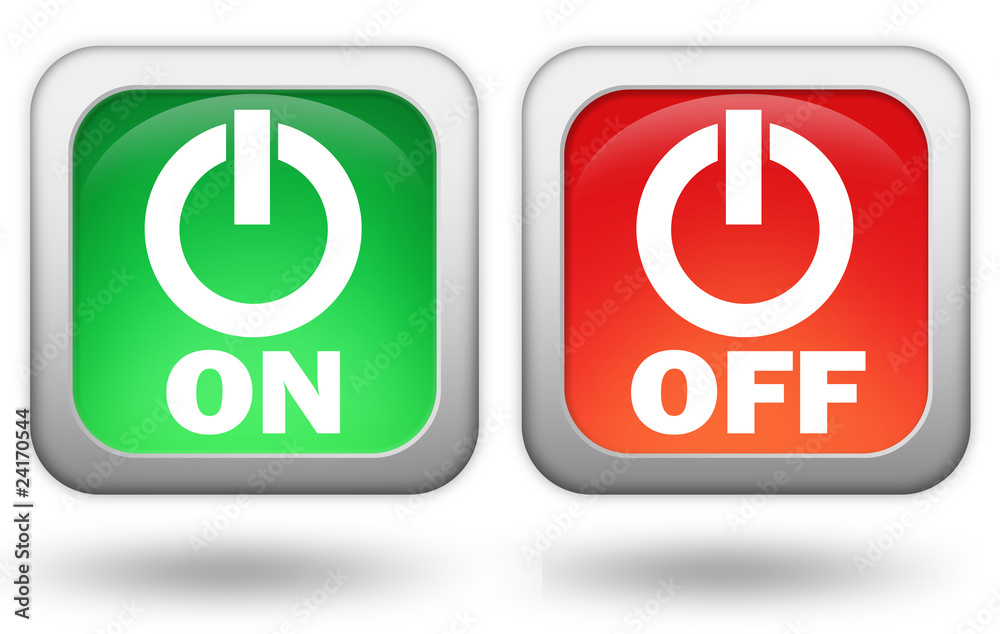 On off buttons Illustration Stock | Adobe Stock