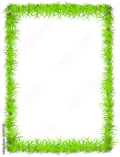 Vector grass frame