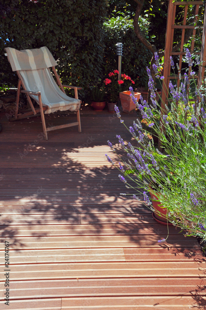 Obraz premium terrasse ombragée