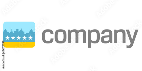 Travel logo -  hotel rating icon