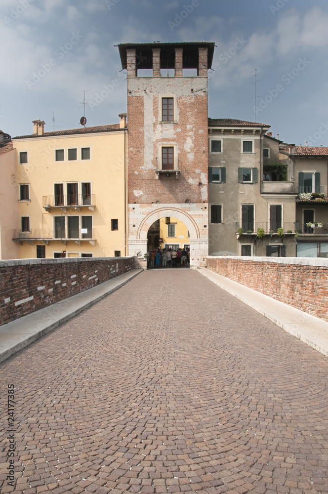 Antica torre in Verona