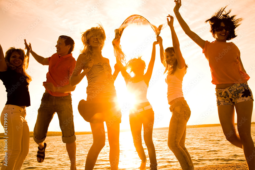 party on beach