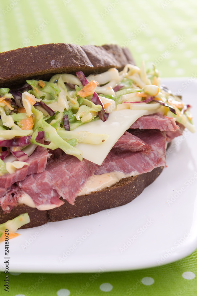 Corned Beef With Coleslaw
