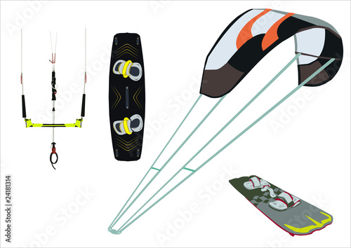 kitesurfing equipment