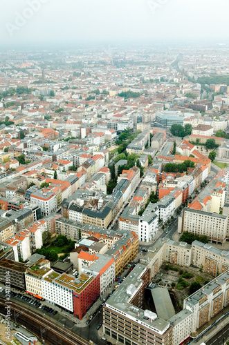 aerial view of central Berlin