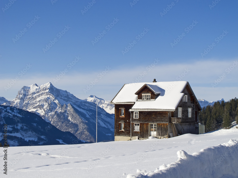 Farm in alps