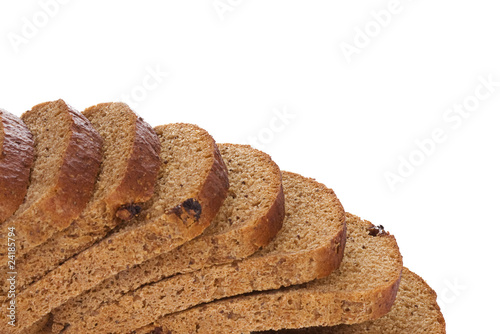 isolated sliced bread